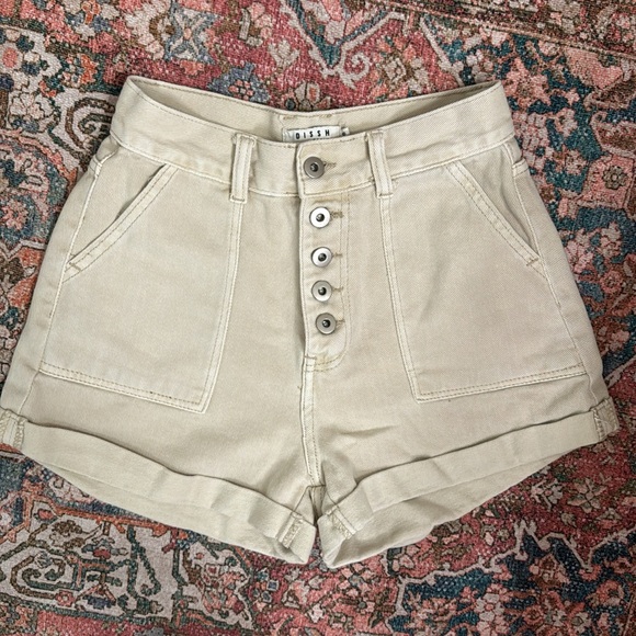 Dissh denim shorts cargo button up - Picture 3 of 7